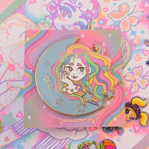 Starlite Starbrite (NON-GLOW VERSION) Hard Enamel Pin | Celestial Magical Fantasy Stars Cute Enamel Pin