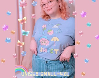 SWEET SUMMER | Magical Pastel Cute Unisex Graphic T-Shirt (Ships separately from other shop orders!!)