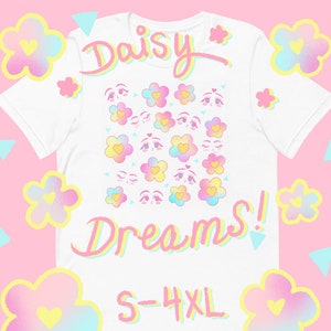Sweet Daisy Dreams | Magical Cute Floral and Retro Soft Graphic T-Shirt