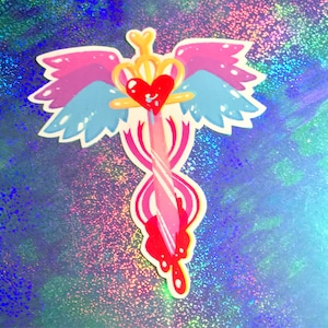 A Sword Called Mercy Angelic Monster Aesthetic Vinyl Sticker