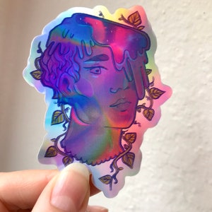 Magical Holo Boy Vaporwave Aesthetic Waterproof Vinyl Sticker