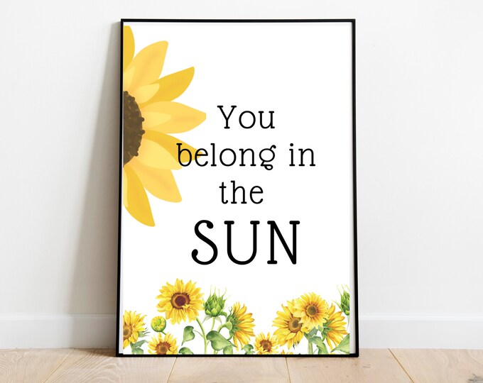 Sunflower Printable Wall Art - Etsy