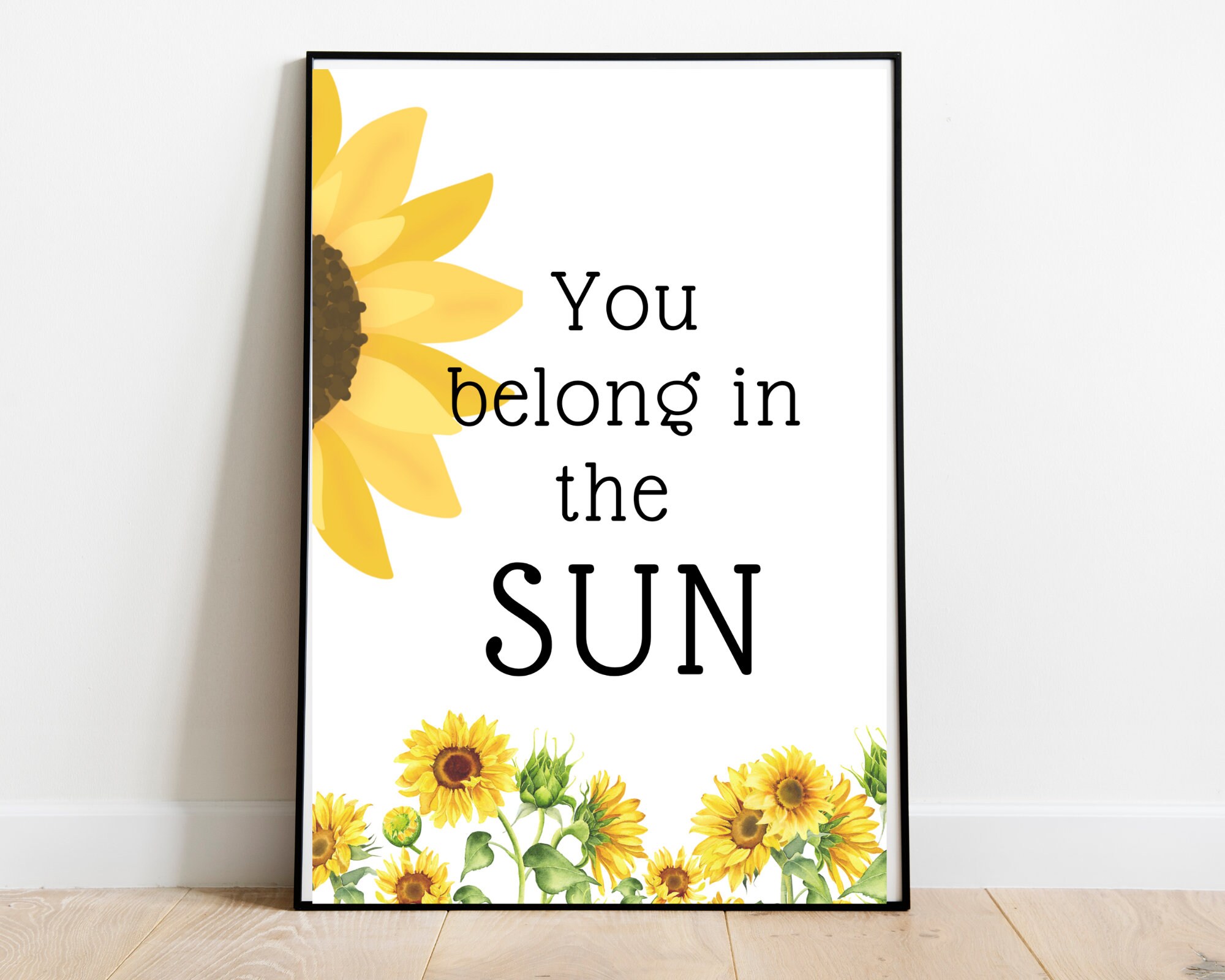 Sunflower Printable Wall Art - Etsy