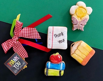 Local Pick-Up Teachers appreciation Mini cookies - set of 5 Mini cookies (2”)