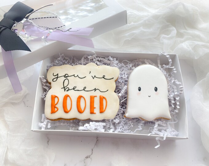 Youve Been Booed Set of 2 Cookies halloween Party Favor, Trick or Treat ...