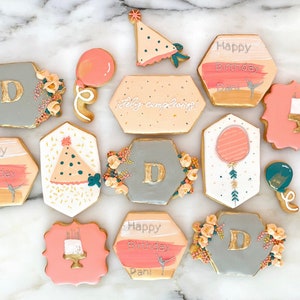 Birthday or graduation Cookies  - 1 Dzn (birthday party, birthday gift, first birthday, Anniversary