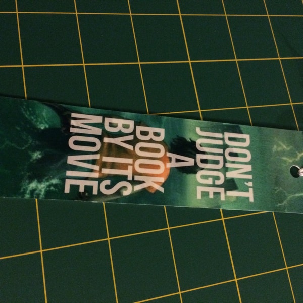 Percy Jackson bookmark "Don't Judge A Book By Its Movie"