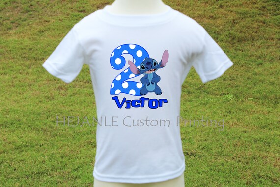 STITCH Lilo Disney Custom T-shirt PERSONALIZE tshirt Birthday gift,