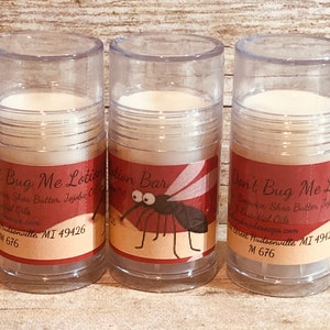 Don&#39;t Bug Me Lotion Bar In A Pushup Tube