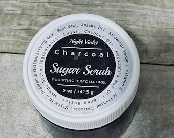 Night Violet Activated Charcoal Sugar Scrub
