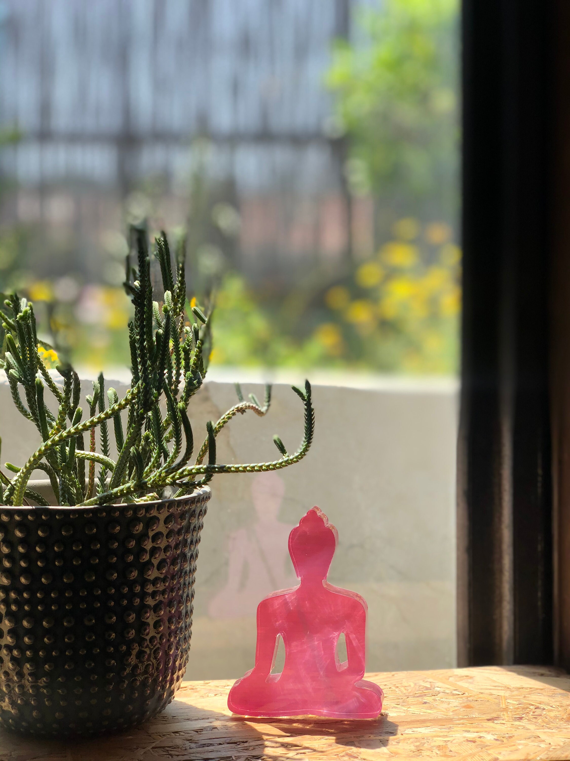 Light Pink Buddha statue Buddha shelf decor Etsy