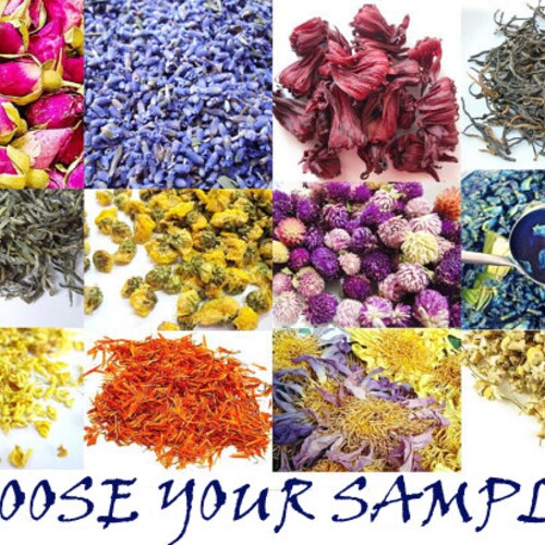 SAMPLES of Herbs4health's Flowers Teas Herbal Teas Fruit Etsy