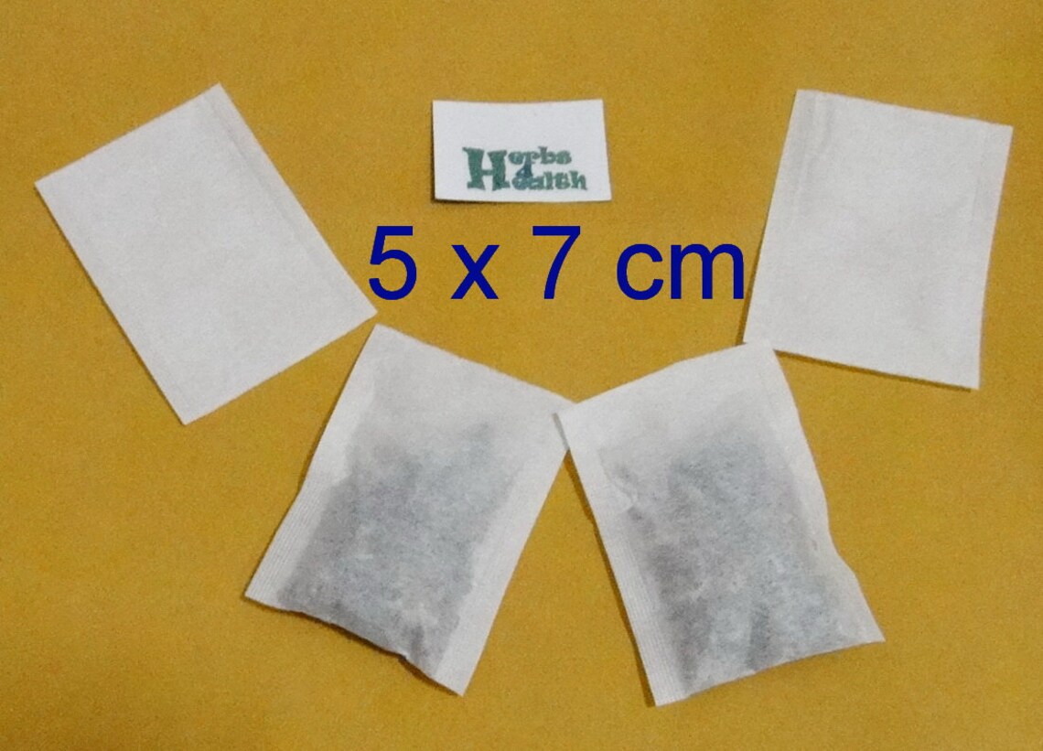 Empty Tea Bags 5 X5 Cm 5 X 7 Cm With and Without Strings Etsy