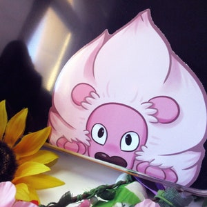Steven Universe SU Pink Lion 3in Peeker Peeking Sticker Die-Cut Decal - Stock reflects what is left after convention prep