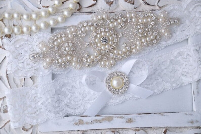 Blue Garter Lace Garter Bridal Garter Set Wedding Garter Wedding Garter Set Blue Wedding Garter Garter Garter Set