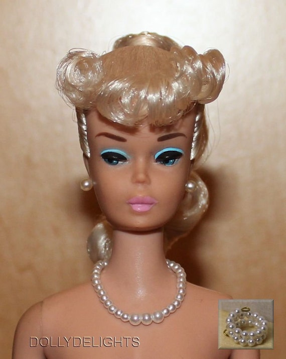 Barbie Kit Long Blonde Wig Necklace Bracelet Barbie Kit Long Blonde Wig Necklace Bracelet
