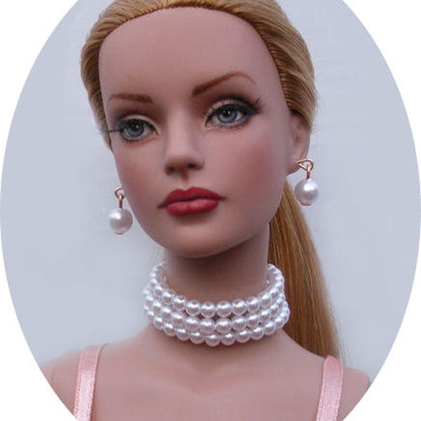 Mood For Music Pearl Jewelry Set Made For Sydney Chase, Tyler Wentworth, Ellowyne Wilde And Other Same Size Dolls