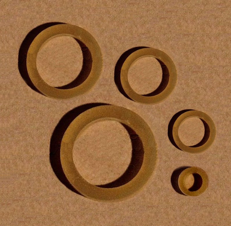 5 Assorted Sized Bands to RESTRING Small to Medium VINTAGE Dolls