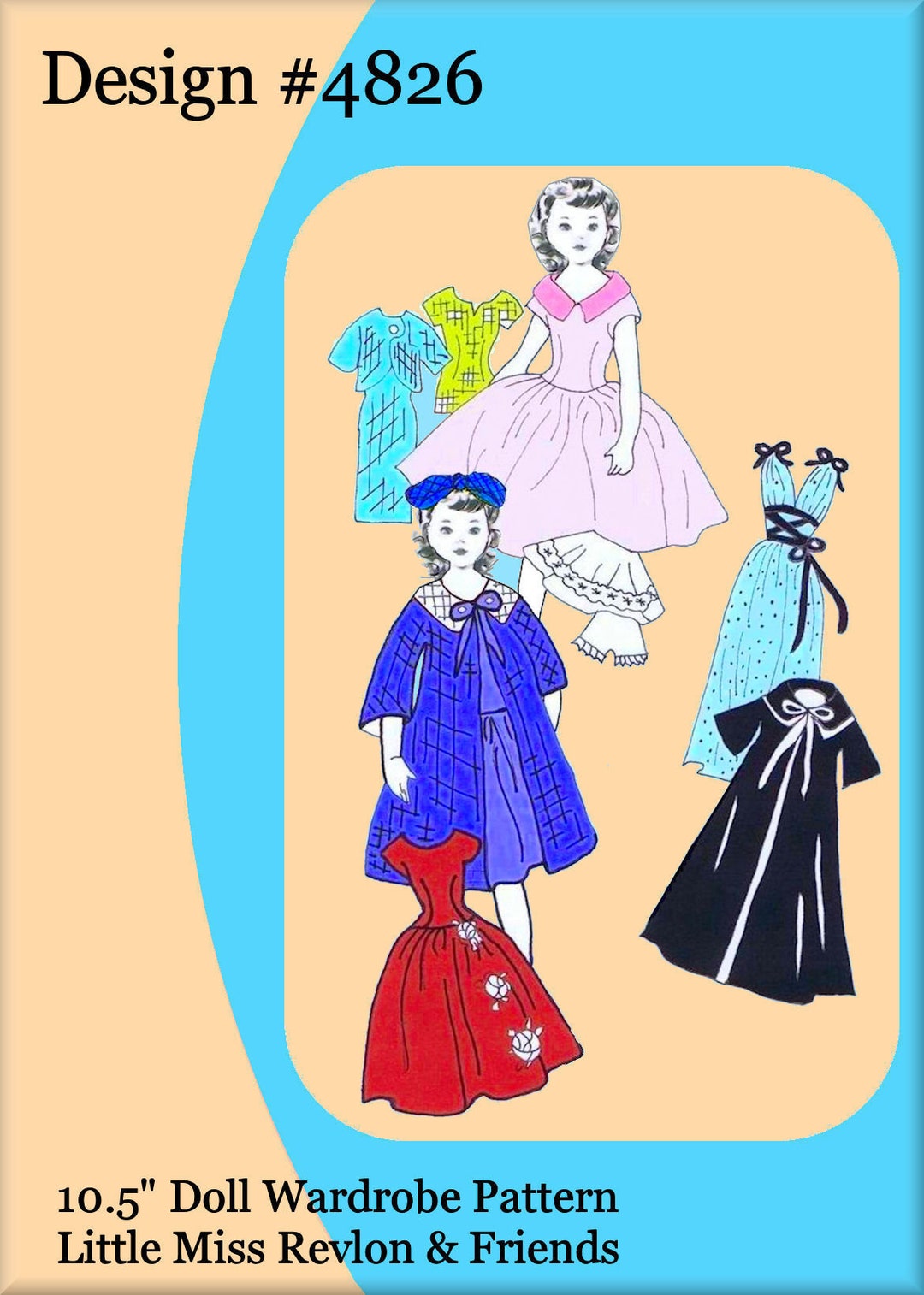 Vintage Little Miss Revlon Doll Wardrobe Pattern 10 1/2 - Etsy