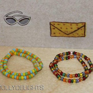 Reproduction Hair Beads Made For A Vintage PJ Doll (2 Pair)