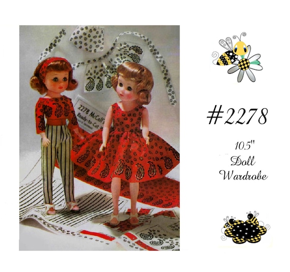 Vintage Little Miss Revlon Doll Wardrobe Pattern 10 1 2 Etsy