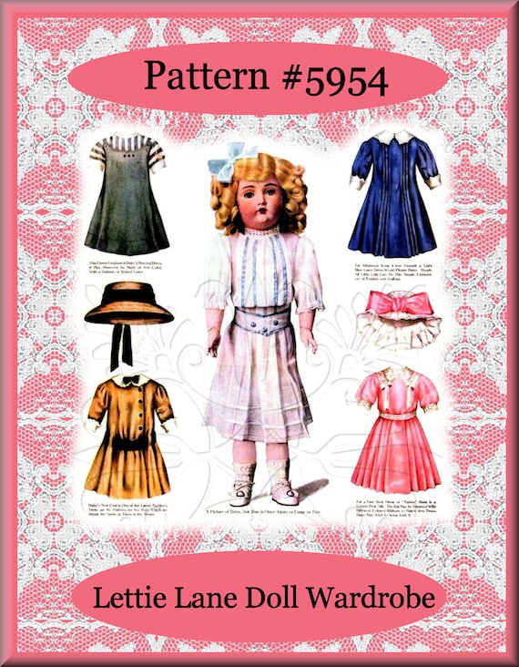 Lettie Lane Daisy Doll Patterns Lhj-set 18