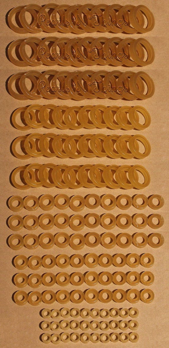 5 Sizes *Best Value On * 150 Stringing Bands Rubberbands For Doll Repair