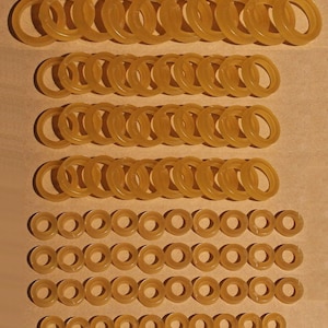 150 Stringing Bands Rubberbands For Doll Repair - 5 Sizes *Best Value On Etsy*