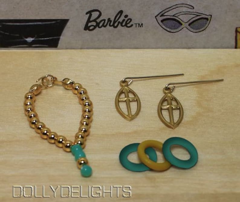 Arabian Nights Necklace /& Bracelet Jewelry made for Vintage Barbie dolls.