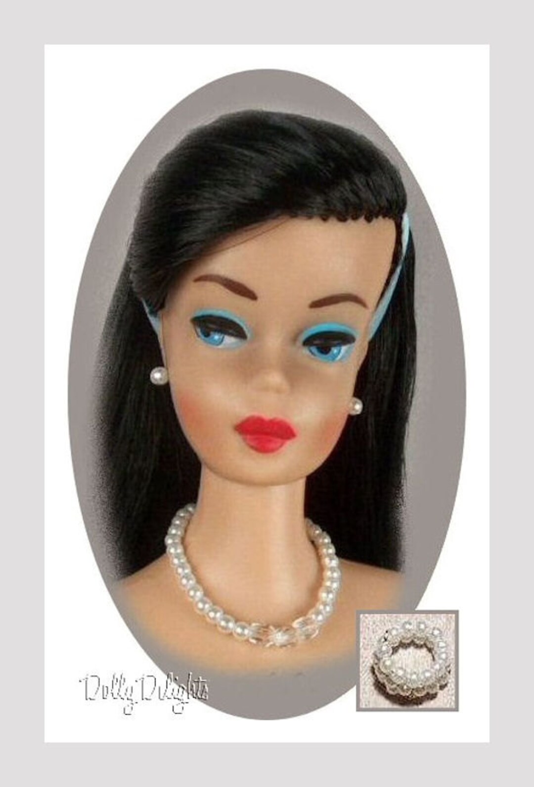【VINTAGE HOLLYWOOD】VH Crystal Ball Pearl Necklace vintage Signed Original By Robert pearl crystal Necklace | eBay