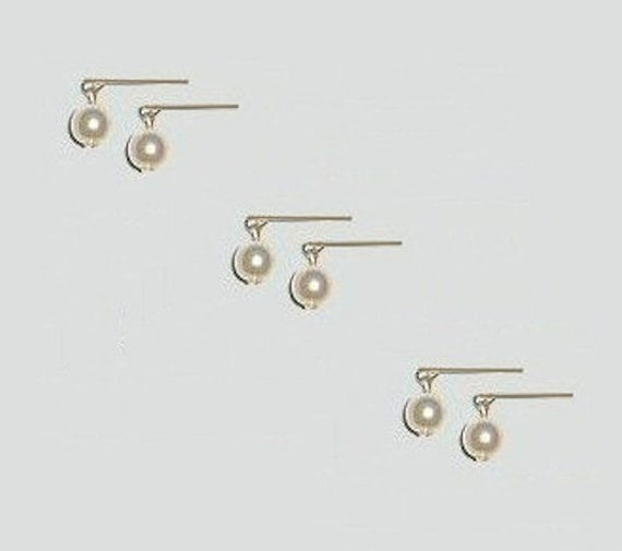 Pair of pearl Doll Earrings for 14/"-18/" Revlon Doll