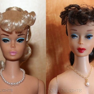 Pearl Necklace Completer Set Made For Vintage B and 11.5&quot; Dolls *Repro