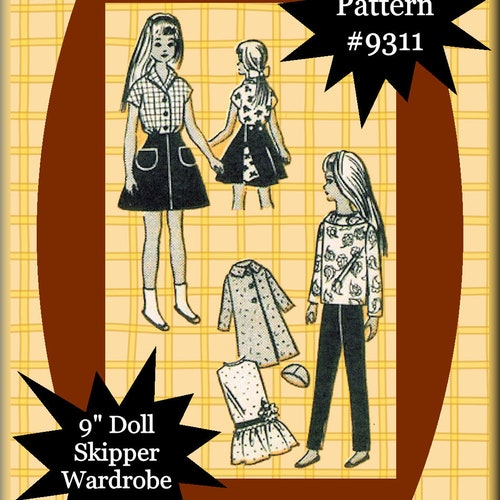 Skipper Doll Sewing Pattern Mail Order 9179 Etsy