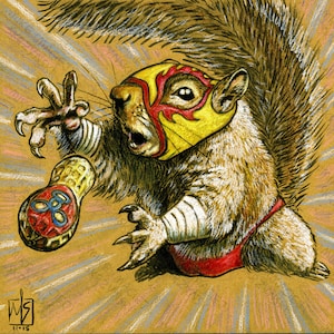 Luchador Squirrel (Go Nuts!)