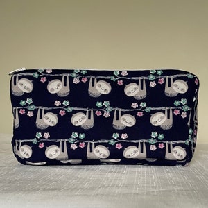 Sloth Toiletry Bag, Sloth Pencil Case, Sloth Makeup Bag, Sloth Cosmetic Case