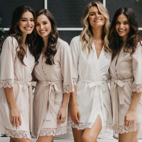 Bridesmaid Robes / Cotton Bridesmaid Robe / Bride Robe / Etsy