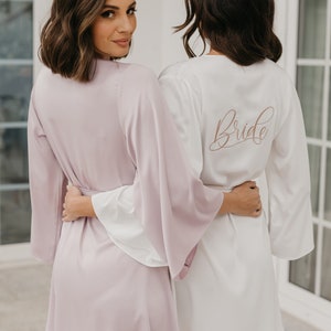 Mauve Satin Robes Etsy Singapore