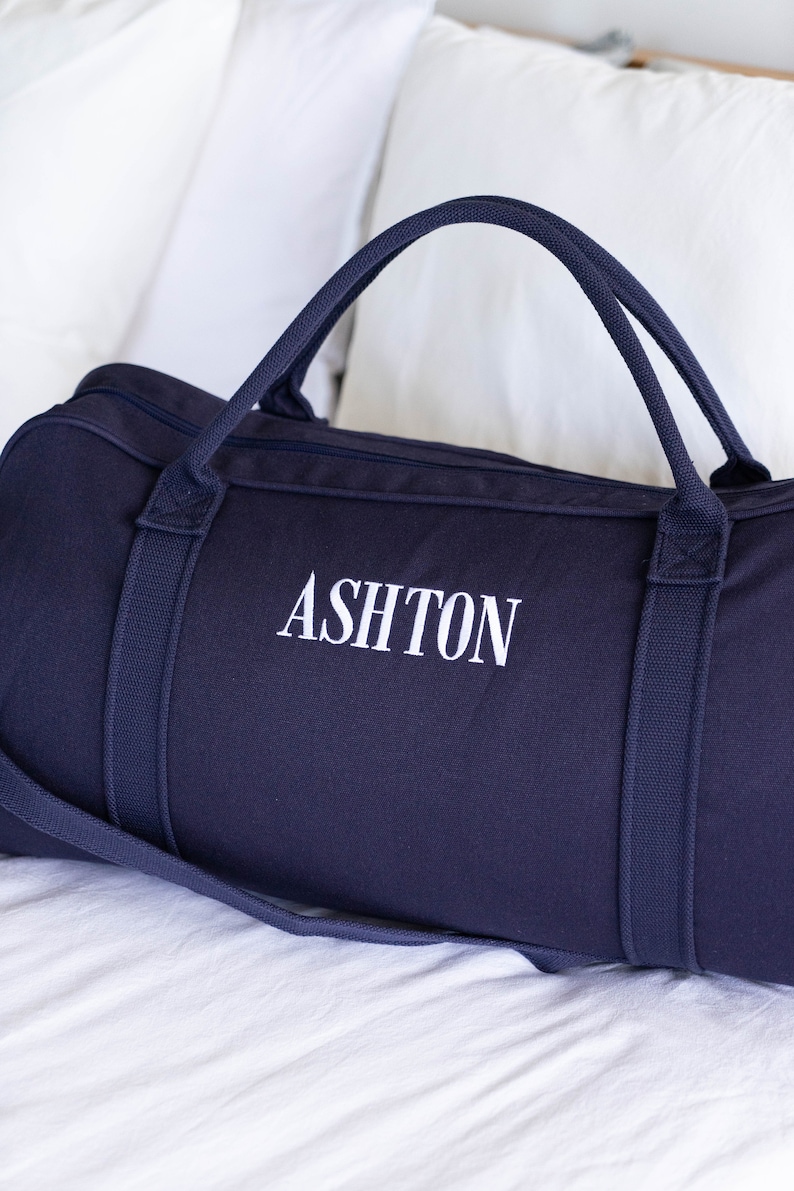 Personalised Bag / Duffle Bag / Baby Bag / Monogrammed Weekender Bags / Hospital Bag / ASPEN Duffle Bag / LARGE Navy