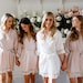 Lace Bridal Robe / Bridesmaid Robes / Robe / Bridal Robe / Bride Robe / Bridal Party Robes / Bridesmaid Gifts / Satin Robe / LAUREN 