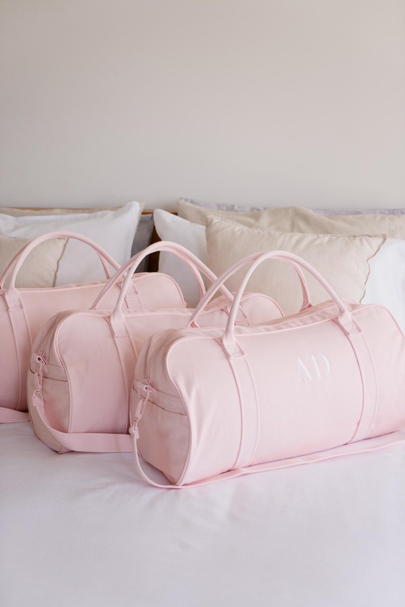 Personalised Bag / Duffle Bag / Baby Bag / Monogrammed Weekender Bags / Hospital Bag / ASPEN Duffle Bag / LARGE Soft Pink