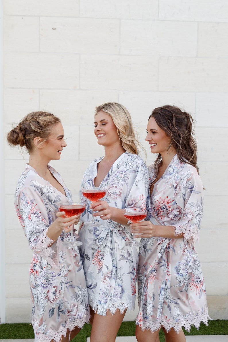 Lace Bridal Robe / Bridesmaid Robes / Robe / Bridal Robe / image 3