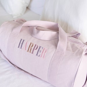 Children Personalised Bag /Duffle Bag/Monogrammed Weekender Bags/Baby Bag/Hospital Bag/Personalized Children Gift/ Overnight BEBE Bag /SMALL image 7