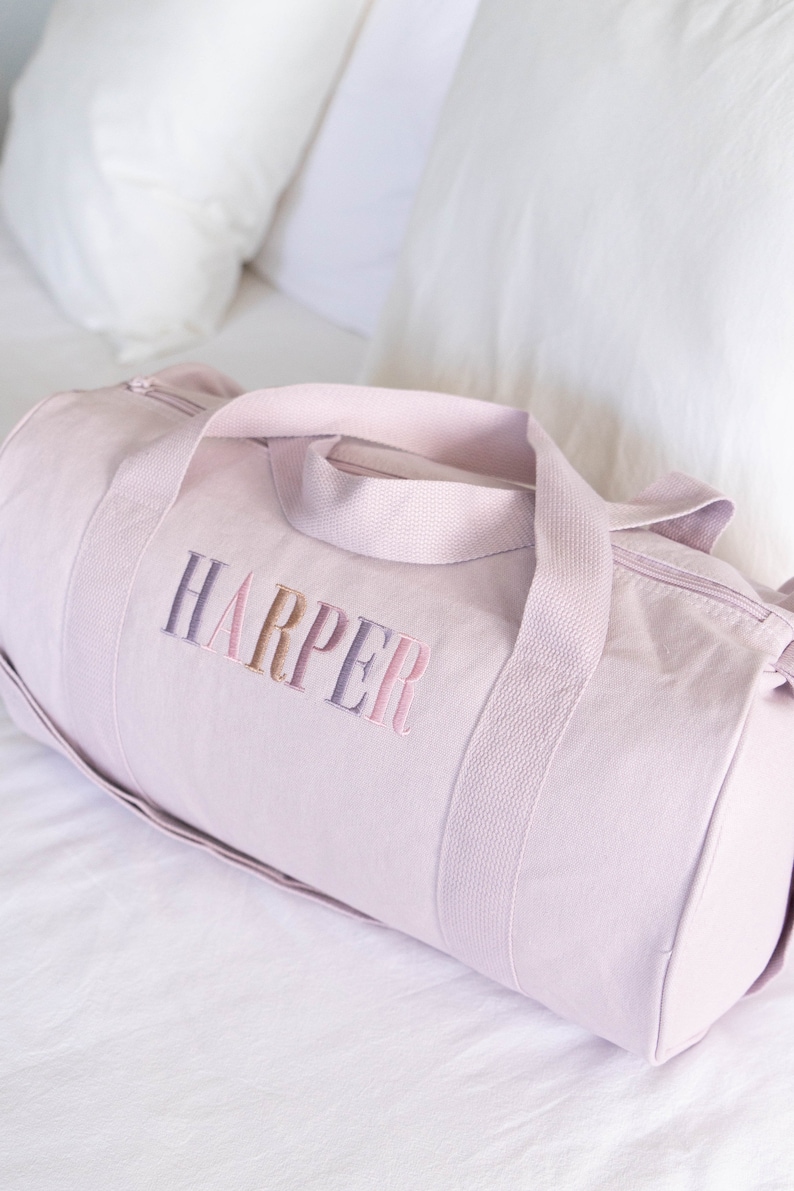 Children Personalised Bag /Duffle Bag/Monogrammed Weekender Bags/Baby Bag/Hospital Bag/Personalized Children Gift/ Overnight BEBE Bag /SMALL Lilac