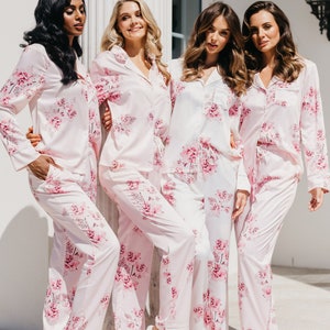 Bridesmaid pajamas / Bridesmaid PJs / Bridesmaid Gift / Pyjamas / Bridal PJS / Bridal / Satin Shorts / Bridesmaid Robes / Pajamas / Katerina image 8