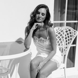 Bridal Slip / Satin Bridal Slip / Bridal Lace Slip / Bride Playsuit / Bridal Robe / Bride Robe / Bridesmaid Robe / HALLIE