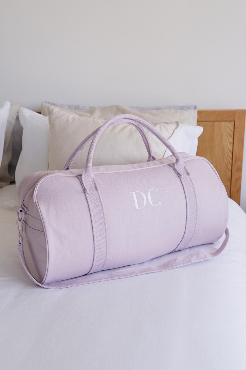 Personalised Bag / Duffle Bag / Baby Bag / Monogrammed Weekender Bags / Hospital Bag / ASPEN Duffle Bag / LARGE Lilac