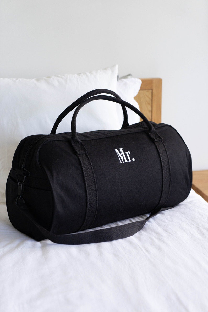 Personalised Bag / Duffle Bag / Baby Bag / Monogrammed Weekender Bags / Hospital Bag / ASPEN Duffle Bag / LARGE Black