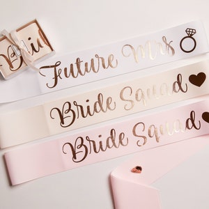 Custom Hens Party Sashes With Pin Included / Bachelorette Party Sash / Birthday Sash /Bride To Be Sash / Future Mrs Sash / Premium Grosgrain image 5