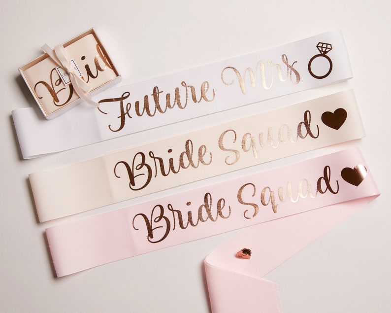 Custom Hens Party Sashes With Pin Included / Bachelorette Party Sash / Birthday Sash /Bride To Be Sash / Future Mrs Sash / Premium Grosgrain image 5