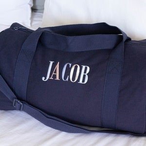 Children Personalised Bag /Children Gifts/Monogrammed Weekender Bags/Baby Bag/Hospital Bag /Personalized Duffle / Overnight BEBE Bag / SMALL Navy